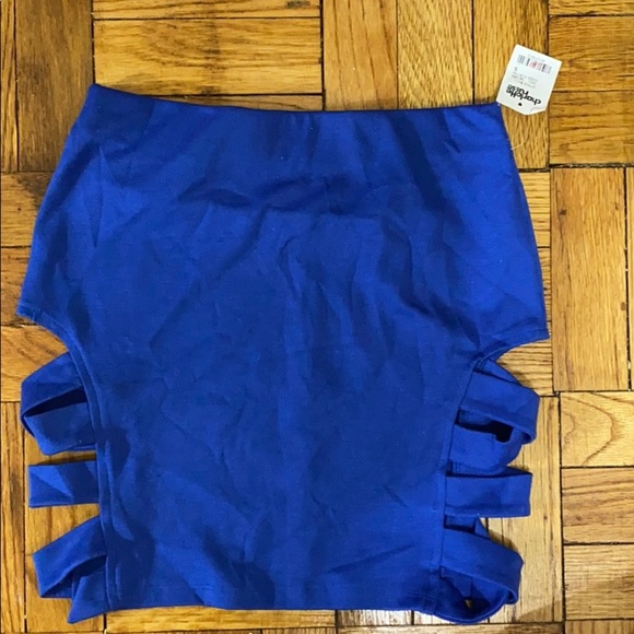 NWT Charlotte Russe mini skirt w/ holes on sides - Picture 1 of 6